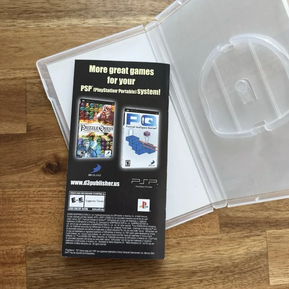 Cube Sony PlayStation Portable PSP 2007 BOX‎ ONLY WITH MANUAL READ!!*